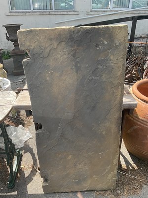 Lot 239 - A large York stone slab, approx 130 x 62cm,...