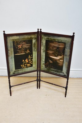 Lot 1126 - A Victorian mahogany two division folding...