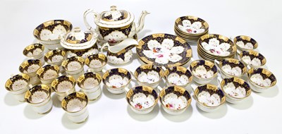 Lot 644 - A 19th century matched twenty-nine piece tea...