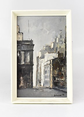 Lot 455 - SHEILA TURNER (born 1941); oil on board...