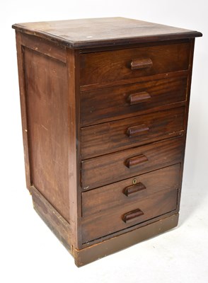 Lot 106 - PORT OF LIVERPOOL: an oak chest of six drawers...