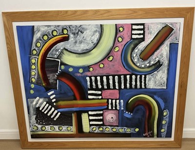 Lot 116 - KELVIN HALLORAN; large oil on canvas, 'Jolly...