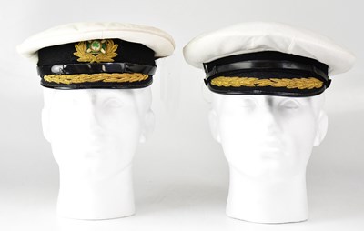 Lot 279 - Two Naval peaked caps, one with Palm Line...