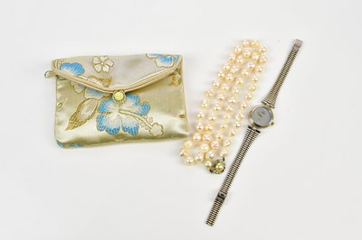 Lot 636 - RAYMOND WEIL; a lady's quartz wristwatch with...