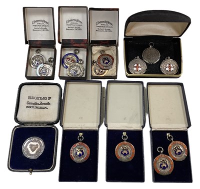 Lot 277 - A collection of fourteen hallmarked silver...