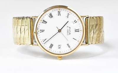 Lot 1306 - AVIA; a gentlemen's 9ct gold wristwatch with...