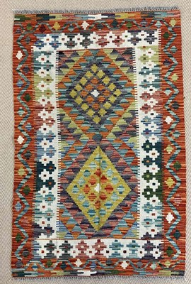 Lot 735 - A handmade Chobi Kilim rug, 158 x 107cm