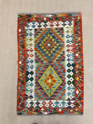 Lot 738 - A handmade Chobi Kilim rug, 127 x 82cm