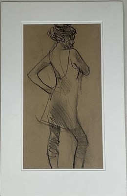 Lot 268 - IN THE MANNER OF DAME LAURA KNIGHT; charcoal...