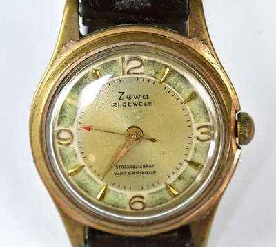 Lot 1344 - ZEWA; a vintage gentlemen's wristwatch with...