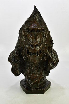 Lot 1586 - H R ANEZ; a late 19th century bronze sculpture,...