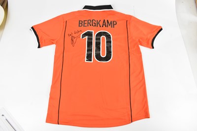 Lot 289 - DENNIS BERGKAMP; a Netherlands retro style...