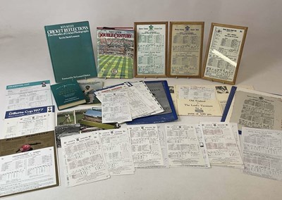Lot 1947 - CRICKET EPHEMERA; an interesting collection of...