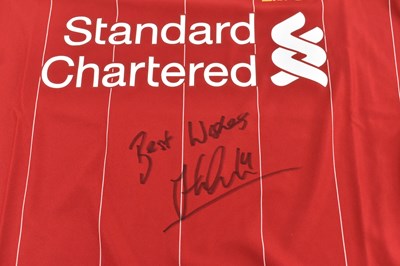 Lot 297 - JORDAN HENDERSON; a Liverpool Premier League...