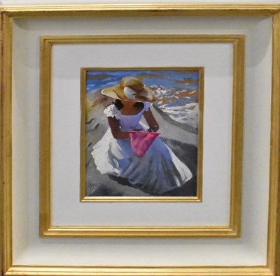 Lot 111 - SHERREE VALENTINE DAINES; oil on board, 'The...