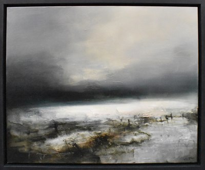 Lot 130 - NEIL NELSON; oil on canvas, 'Floodlands',...