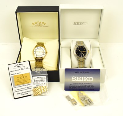 Lot 1350 - Two gentlemen's watches comprising a Seiko...