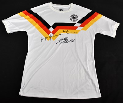 Lot 316 - GERMANY; a 1990 retro style football shirt,...