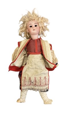 Lot 426 - SIMON & HALBIG; a German bisque headed doll (af).