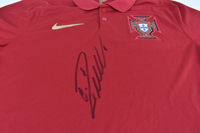 Lot 311 - CRISTIANO RONALDO; a Portugal football shirt,...