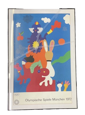 Lot 198 - A framed 1972 Munich Olympic Games poster, 96...