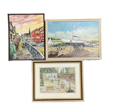 Lot 289 - F R WETHERALL; a pair of oils on board, rural...