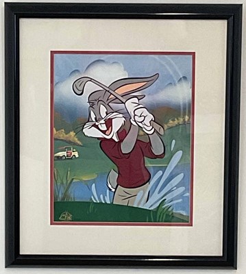 Lot 282 - BUGS BUNNY; a Looney Tunes sericel print,...