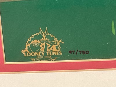Lot 282 - BUGS BUNNY; a Looney Tunes sericel print,...