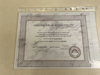 Lot 282 - BUGS BUNNY; a Looney Tunes sericel print,...