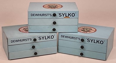 Lot 6 - Three Dewhurst's 'Sylko' three drawer cotton...