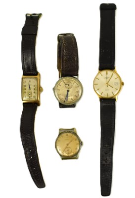 Lot 1355 - Four gentlemen's wristwatches including a...