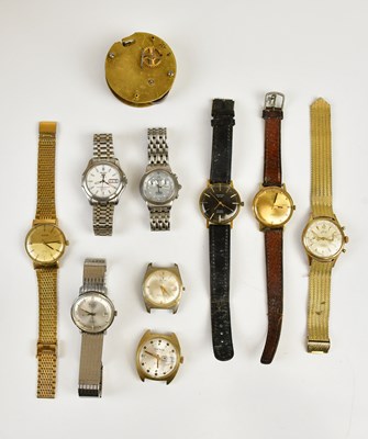 Lot 626 - A collection of nine wristwatches, to include...