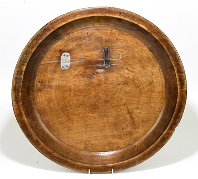 Lot 32 - A 19th century fruitwood dough bowl of...