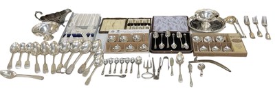 Lot 592 - A quantity of silver plated items including...