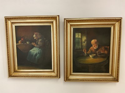 Lot 279 - THOMAS BINMORE; a pair of oils on canvas,...