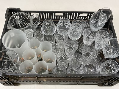 Lot 254 - A quantity of crystal glassware, including...