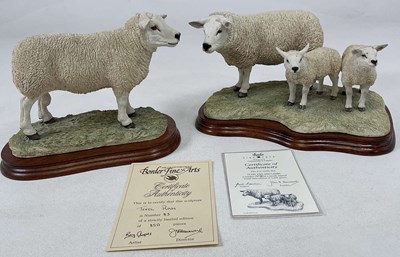 Lot 158 - BORDER FINE ARTS; a Texel ram figure with...