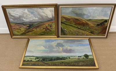 Lot 272 - BRYAN DAY; a pair of oils on canvas, Exmoor...