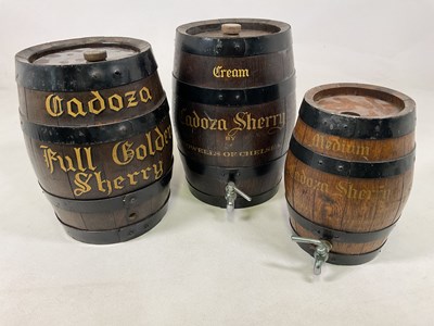 Lot 12 - Three Cadoza Sherry barrels, comprising an...