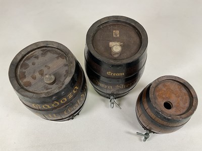 Lot 12 - Three Cadoza Sherry barrels, comprising an...