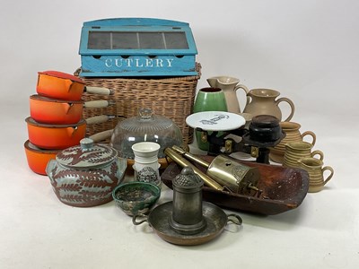 Lot 8 - A group of kitchenalia including Le Creuset...