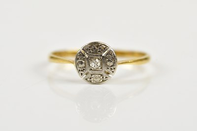 Lot 135 - An 18ct yellow gold and platinum tipped tiny...