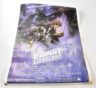 Lot 1832 - STAR WARS; two signed New Hope reprinted...