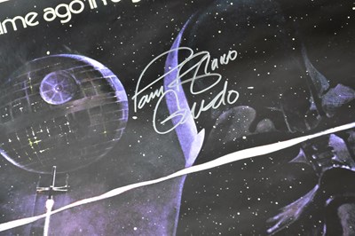 Lot 1832 - STAR WARS; two signed New Hope reprinted...