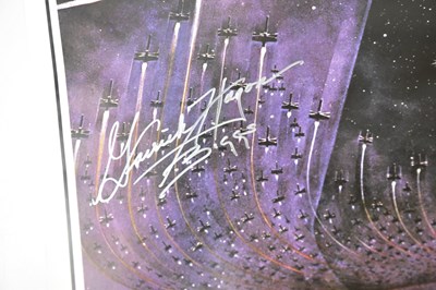 Lot 1832 - STAR WARS; two signed New Hope reprinted...