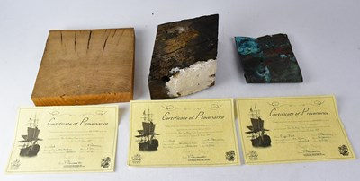 Lot 289 - HMS VICTORY; three items removed during the...