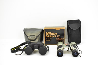 Lot 217 - Two pairs of modern pocket binoculars,...