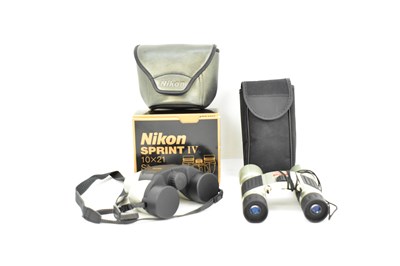 Lot 217 - Two pairs of modern pocket binoculars,...