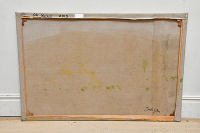 Lot 1776 - JACOB SUTTON; oil on canvas, trees in field,...