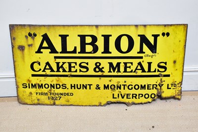 Lot 1388 - ALBION; an original advertising sign for...